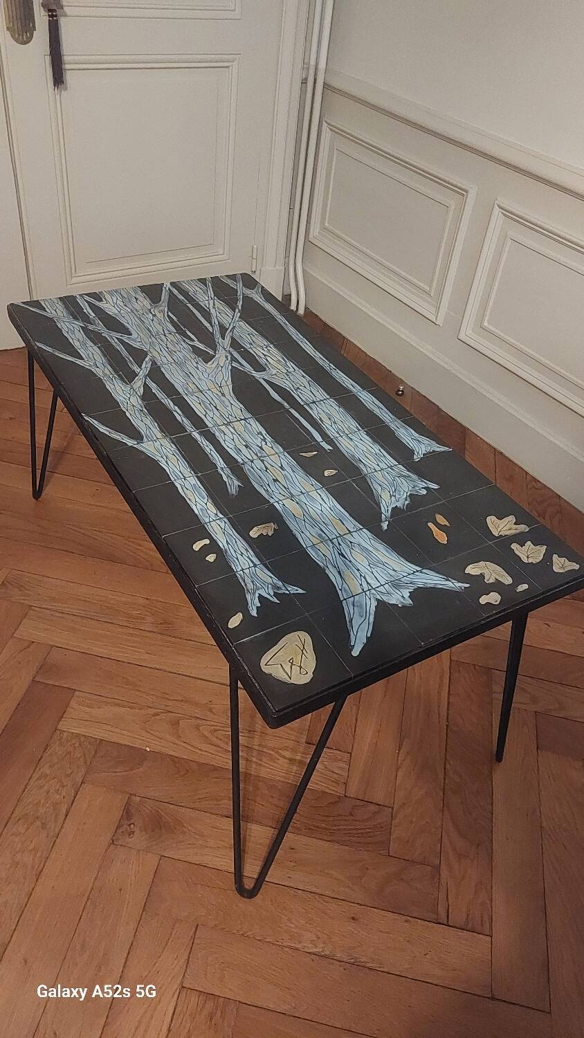 Tiled coffee table from the 60s/70s