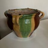 Cache-pot jardinière en terre vernissée Sud Ouest