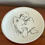 Plate after Picasso mother and child Salins France