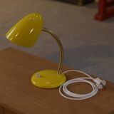 Yellow lacquered desk lamp, 1960s design