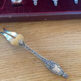Solid silver mignardises cutlery set