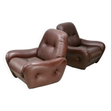 Pair of "space age" armchairs. Circa 1970
