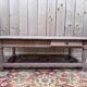 Coffee table – Louis XIII style – Solid cherry wood – Parquet top