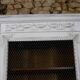 shabby wardrobe with Louis XVI style mesh door