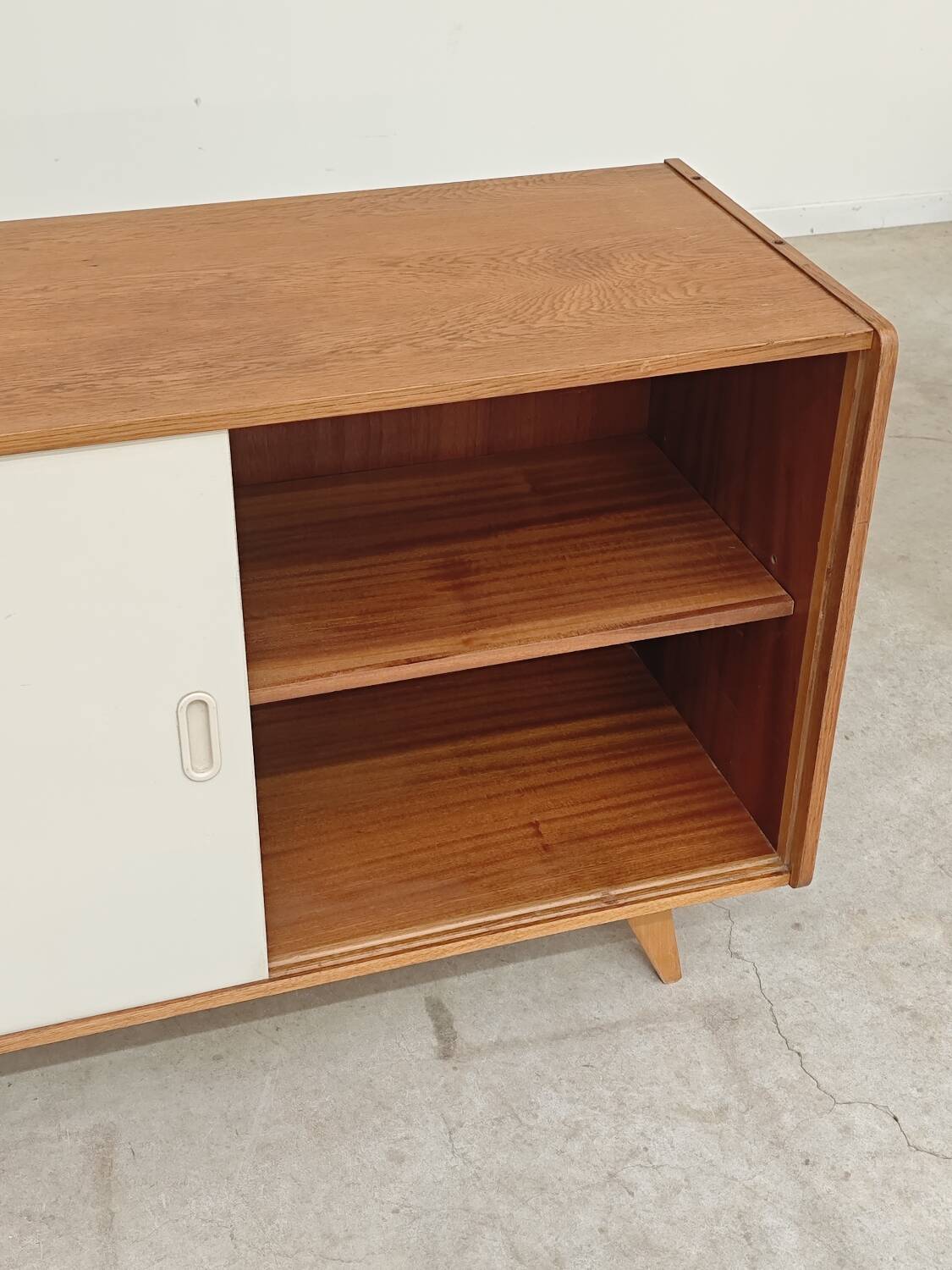 Wooden buffet U 452 pink by Jiri Jiroutek for Intérier Praha 1960