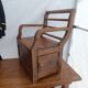 Fauteuil coffre bois rustique