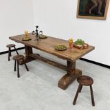 Monastery farm table in oak 1900
