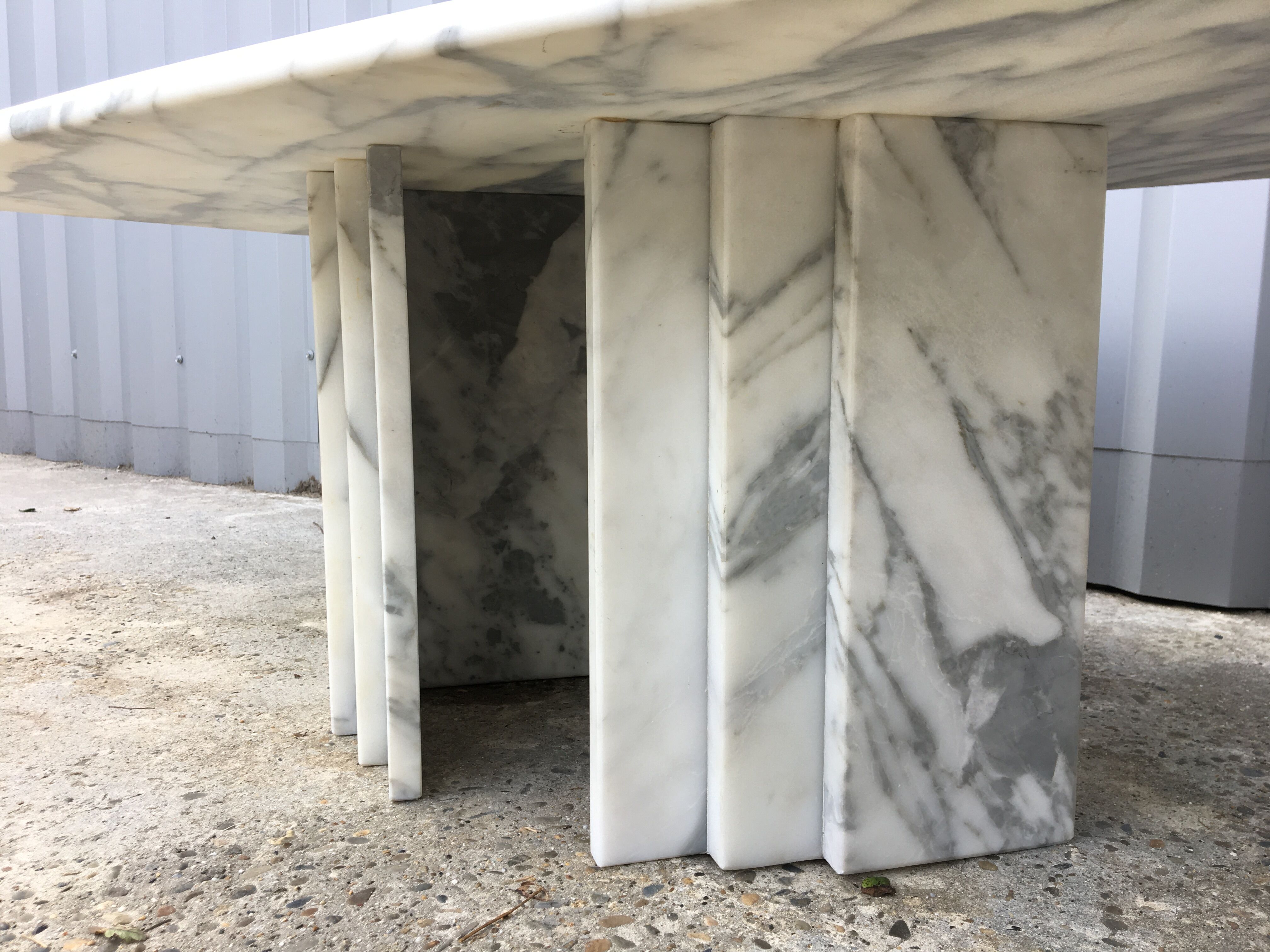 1970 marble coffee table
