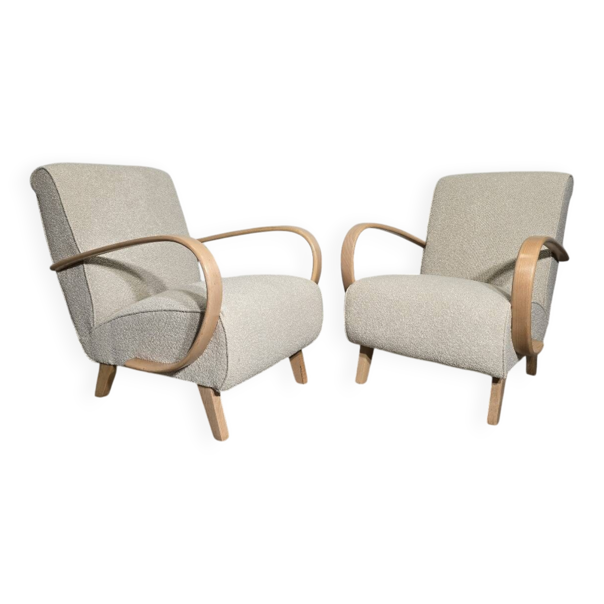 Armchairs by Jindrich Halabala, 1940s, Set of 2