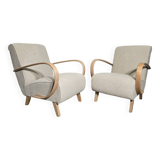 Armchairs by Jindrich Halabala, 1940s, Set of 2