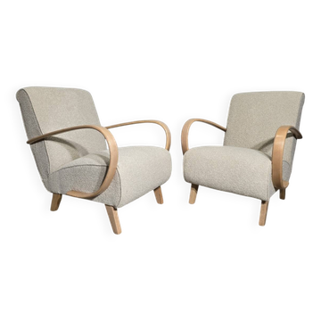 Armchairs by Jindrich Halabala, 1940s, Set of 2