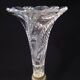 Cornet or tulip vase, centrepiece, Baccarat crystal 19th century