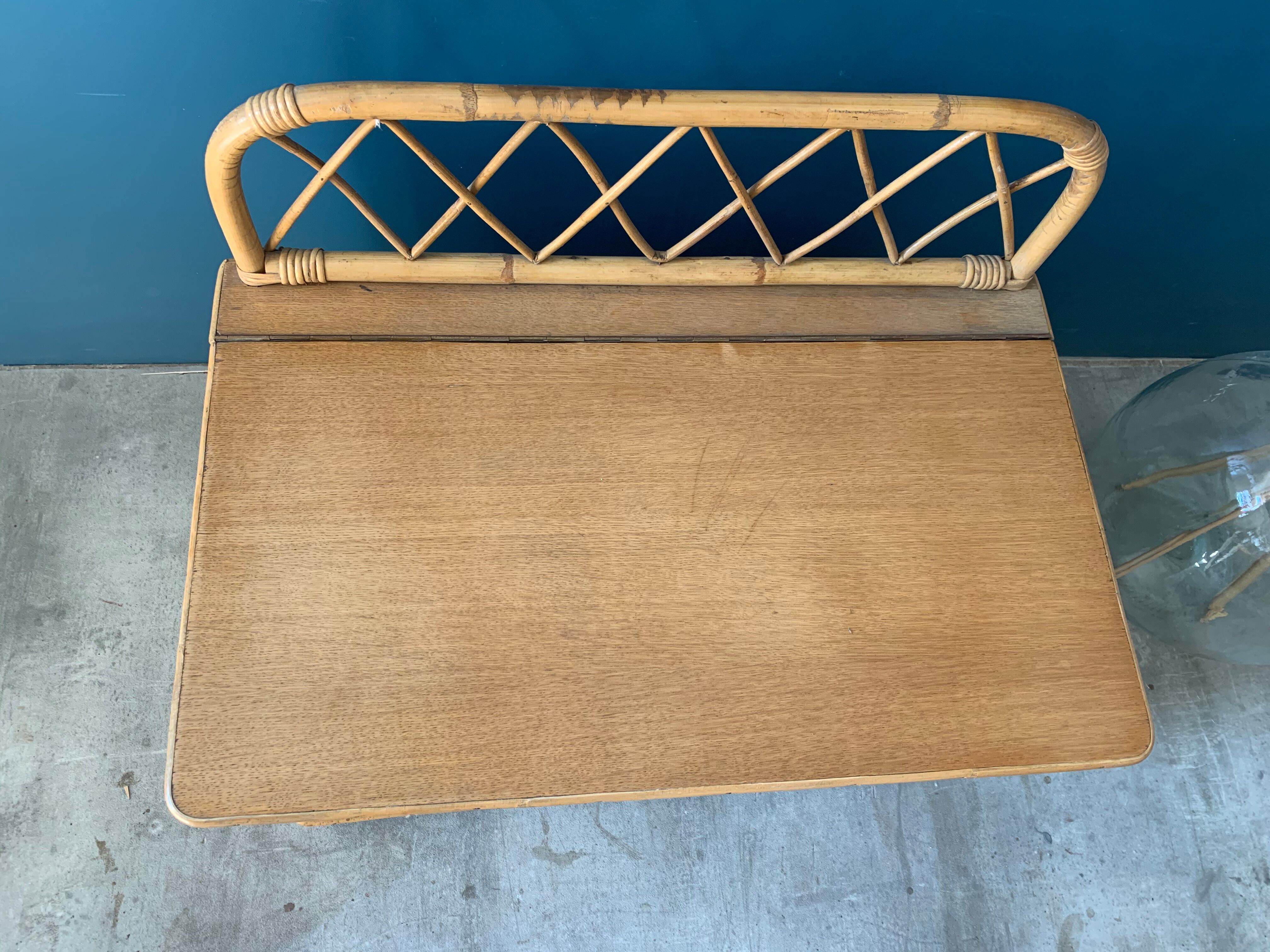 Vintage rattan box