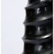 Ensemble de 3 grands vases noirs en bois et laqué noir