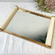 Durinox Oxydor roller mirror serving tray Art Deco style