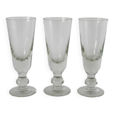 Set of 3 absinthe glasses, early 20th century