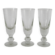 Set of 3 absinthe glasses, early 20th century