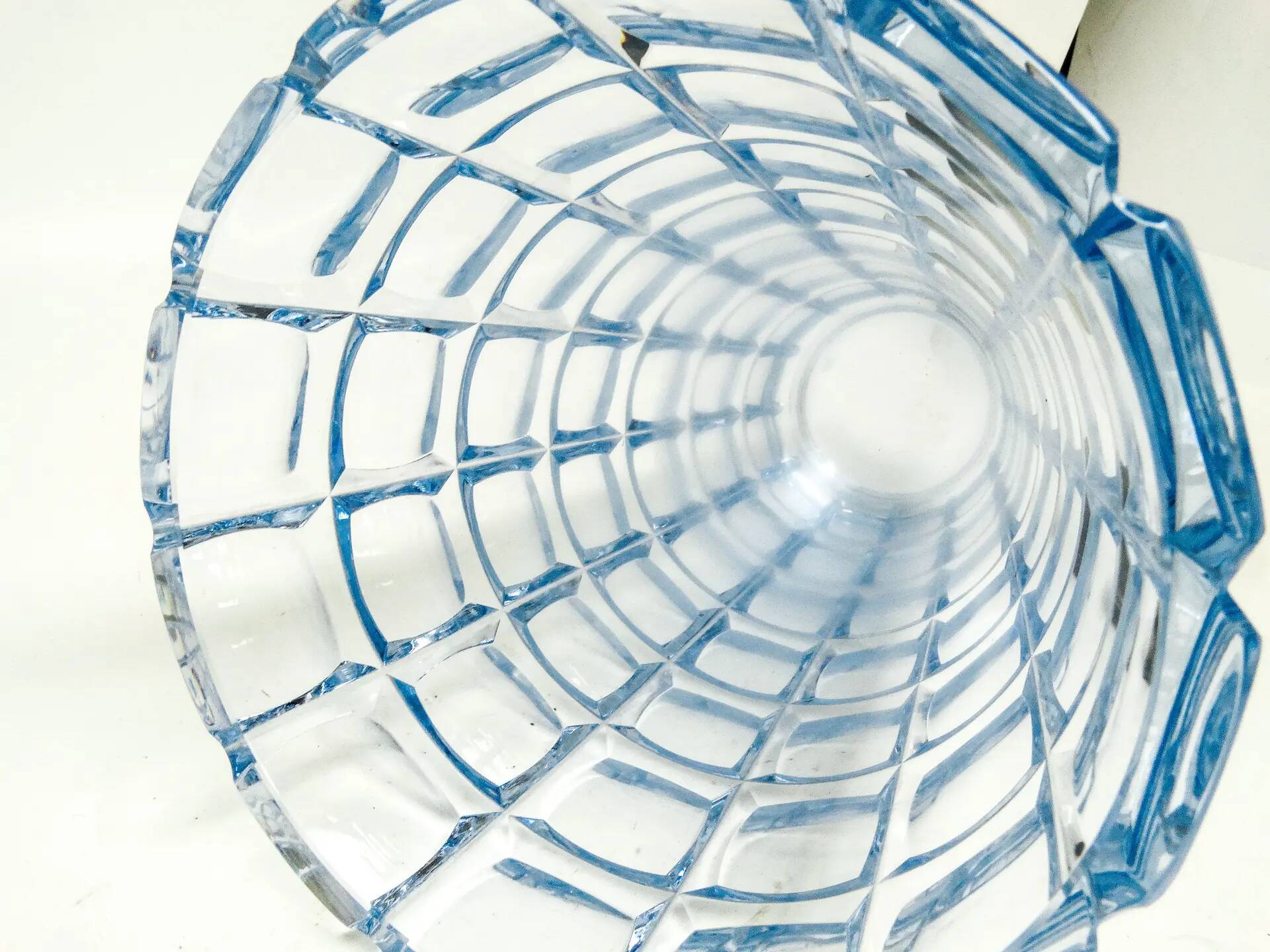Vase Art Déco, cristal, Moser, Tchécoslovaquie, années 1930