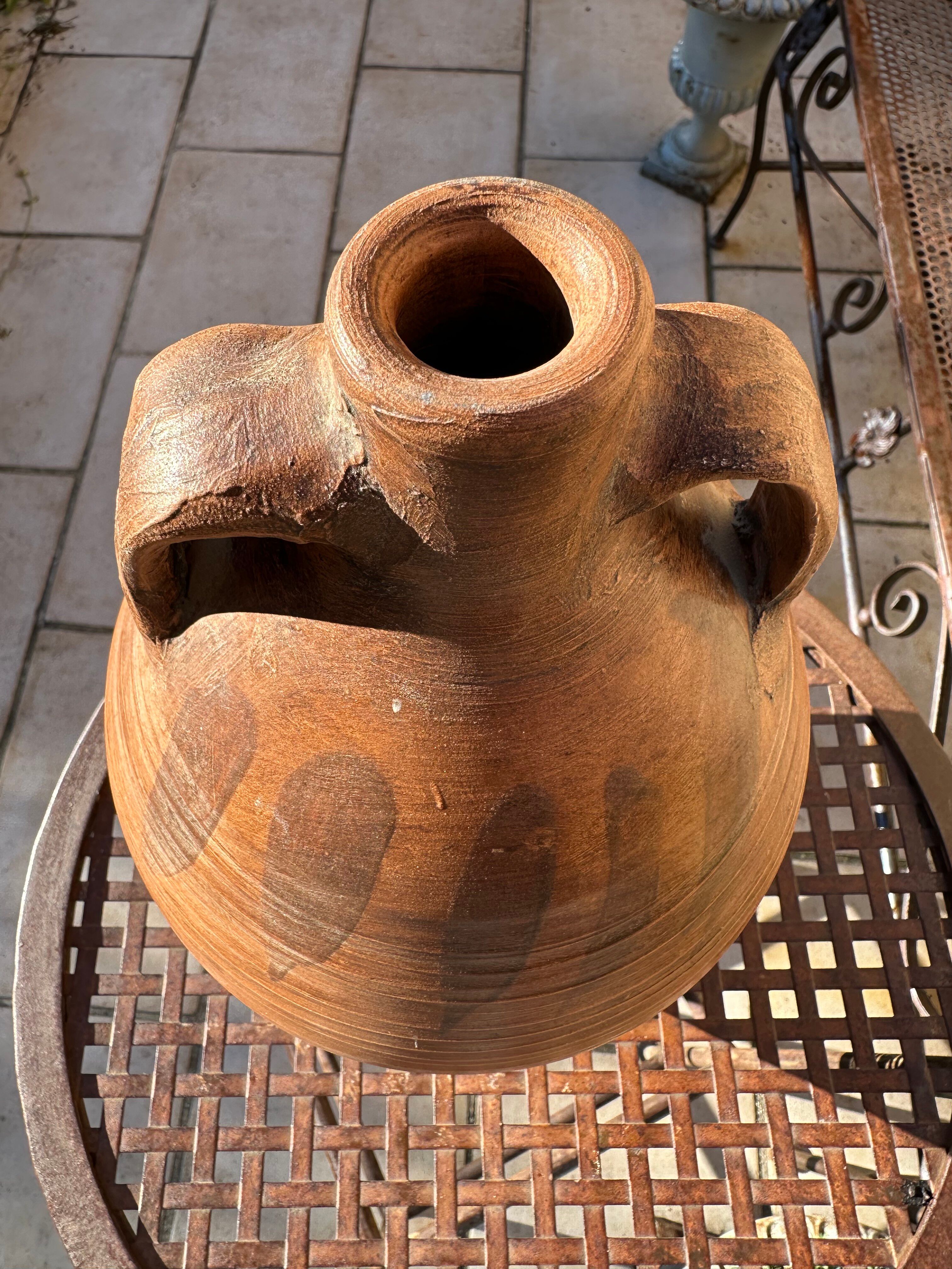 Ancient 19th-century terracotta jug