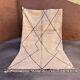 Tapis Marocain Beni M'Rirt blanc - 174 x 301 cm