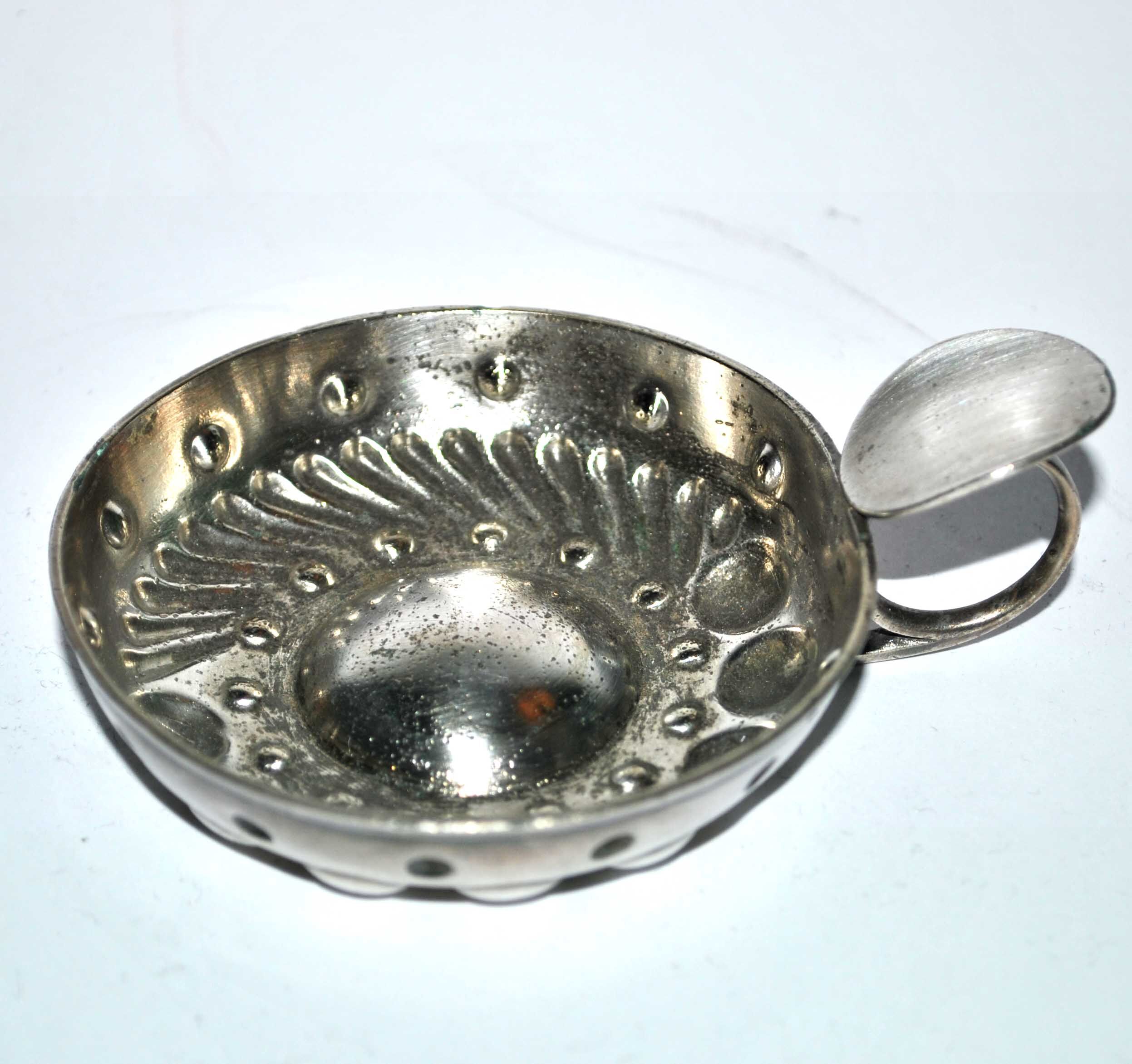 Vintage tastevin in silver metal christofle