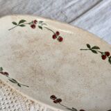 Antique oval ironstone dish – Somain – Sorbier model