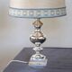 Elegant silverplate pair of bedside lamps, Italy 1970s