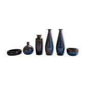 Midcentury Modern Collection of 6 Vases by Carl Harry Stålhane Rörstrand Sweden