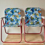 2 vintage camping chairs for children