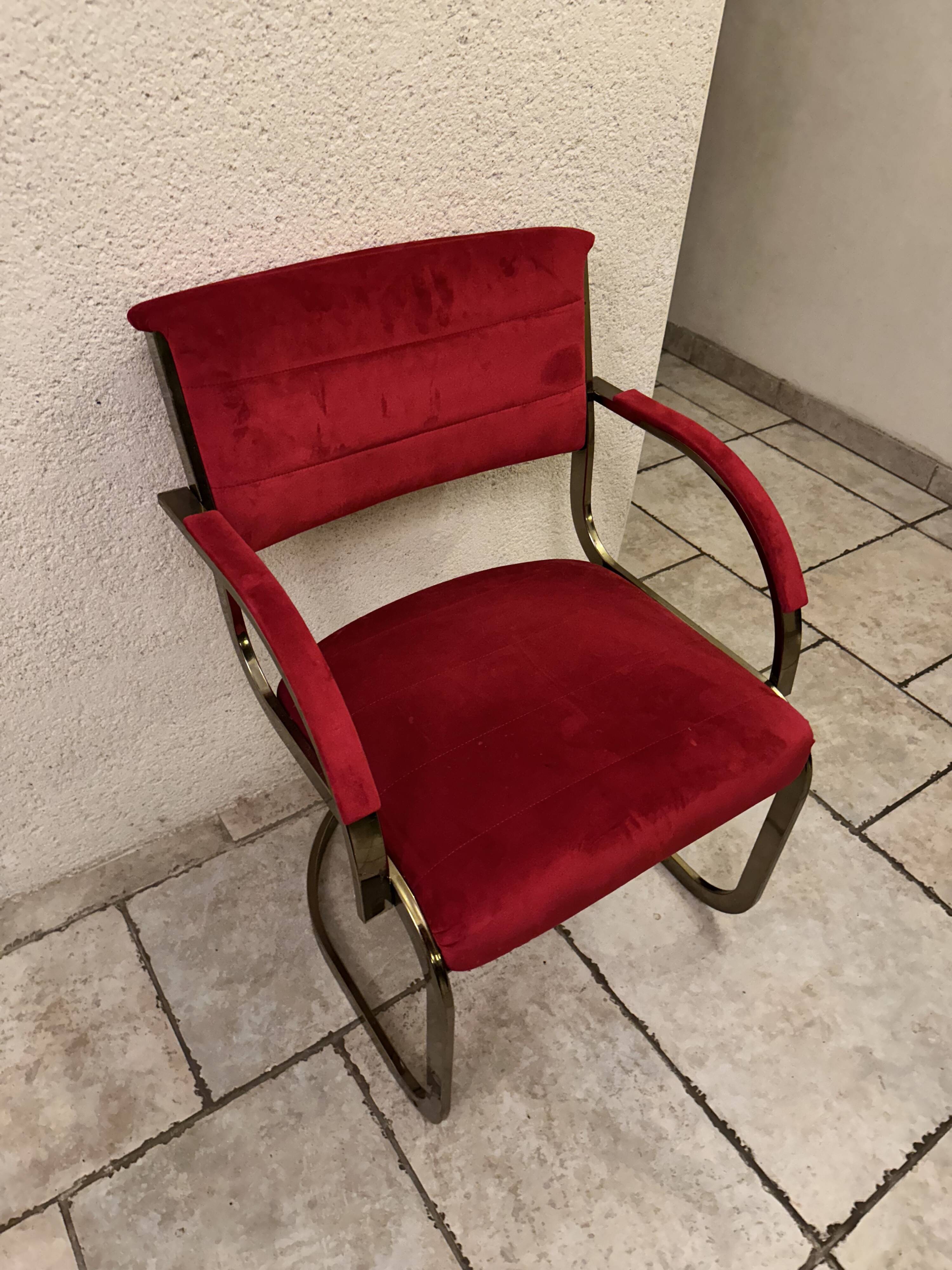 Milo Baughman (1923-2003), in the style of. Set of 6 chairs