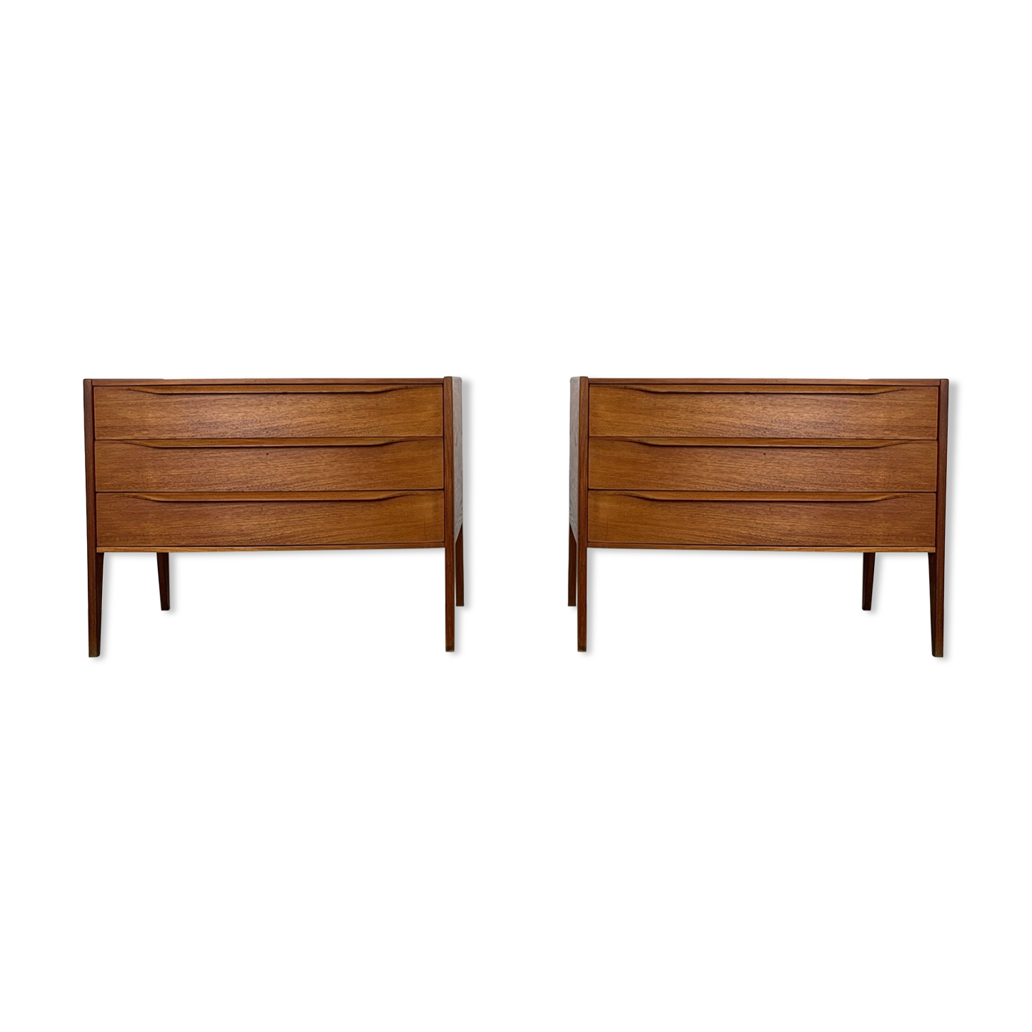 2x Kai Kristiansen teak chest of drawers for Aksel Kjersgaard