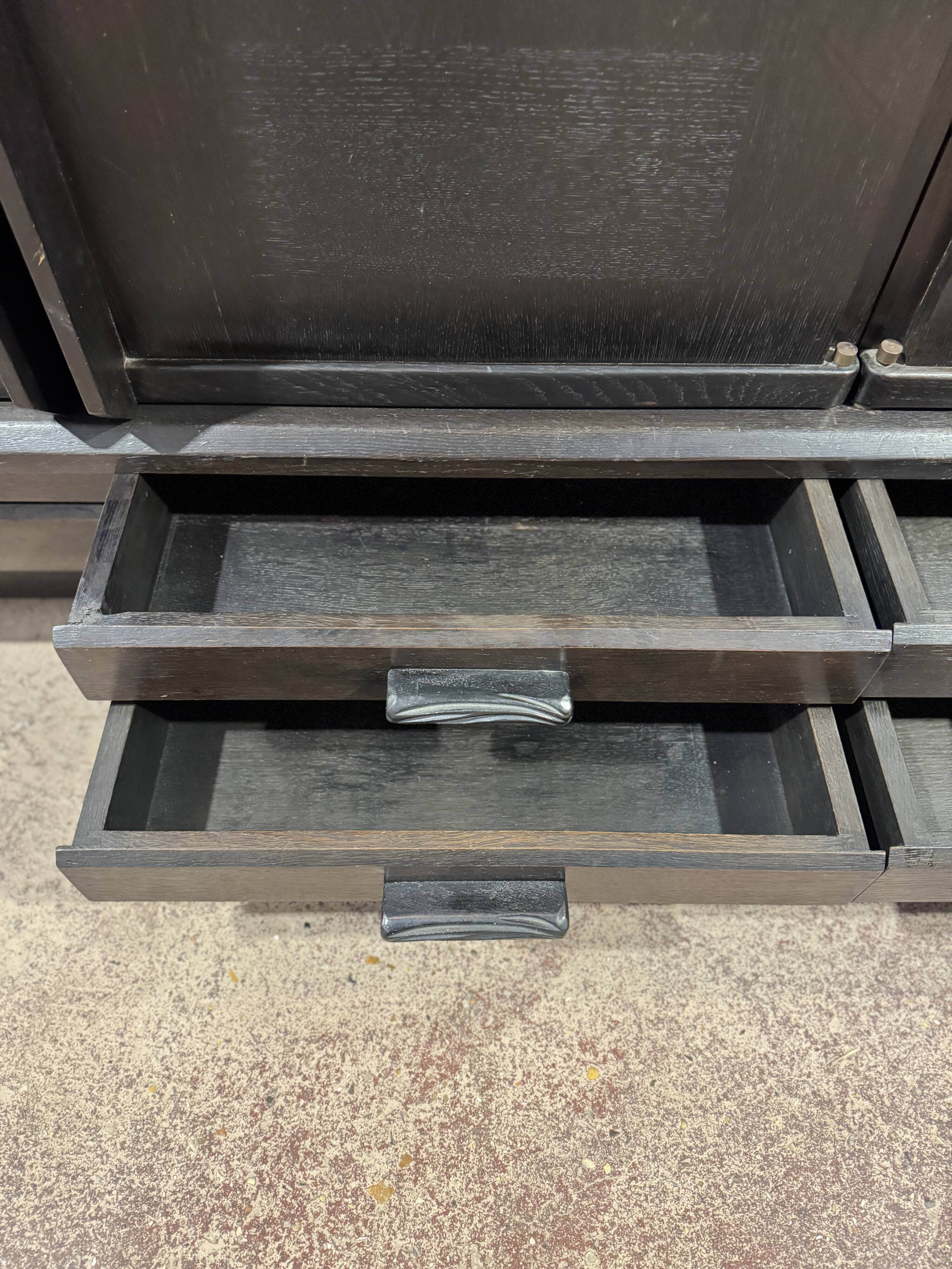 Oak wardrobe by Guillerme & Chambron