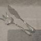 2-piece fish serving set, silver-plated metal, goldsmith V, rocaille marly