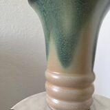 Art Deco flamed stoneware vase