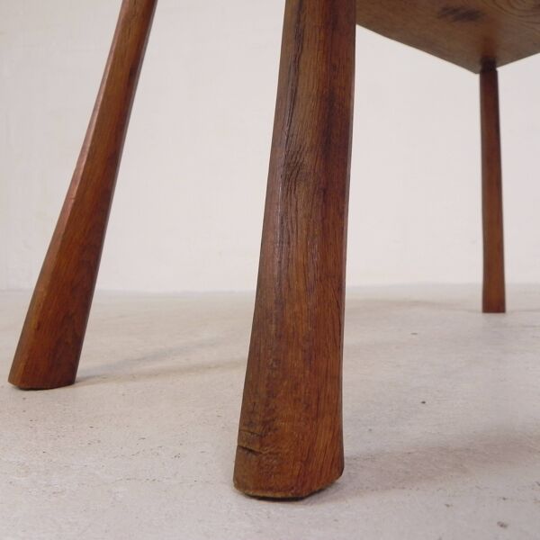 Table d'appoint vintage en tronc d'arbre, années 1960