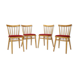 Set of four dining chairs/Tatra Pravenec, 1970's.