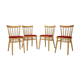 Set of four dining chairs/Tatra Pravenec, 1970's.