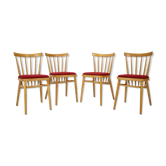 Set of four dining chairs/Tatra Pravenec, 1970's.