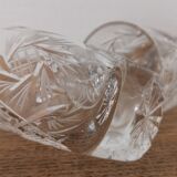 Presentation service 8 glasses and its Bohemian Crystal style dish