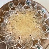 Ceramics by B. Buffat and its wrought iron support, 1970s