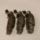 3 small art deco handles