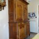 magnificent two-body buffet from the 18th century in walnut – an exceptional antique piece