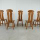 Set de 5 chaises de salle à manger par Depuydt Belgique années 1960