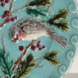 Sarreguemines Birds Barbotine Plate