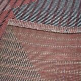 XL midcentury bouclé abstract design geometric rug / carpet, 1950s