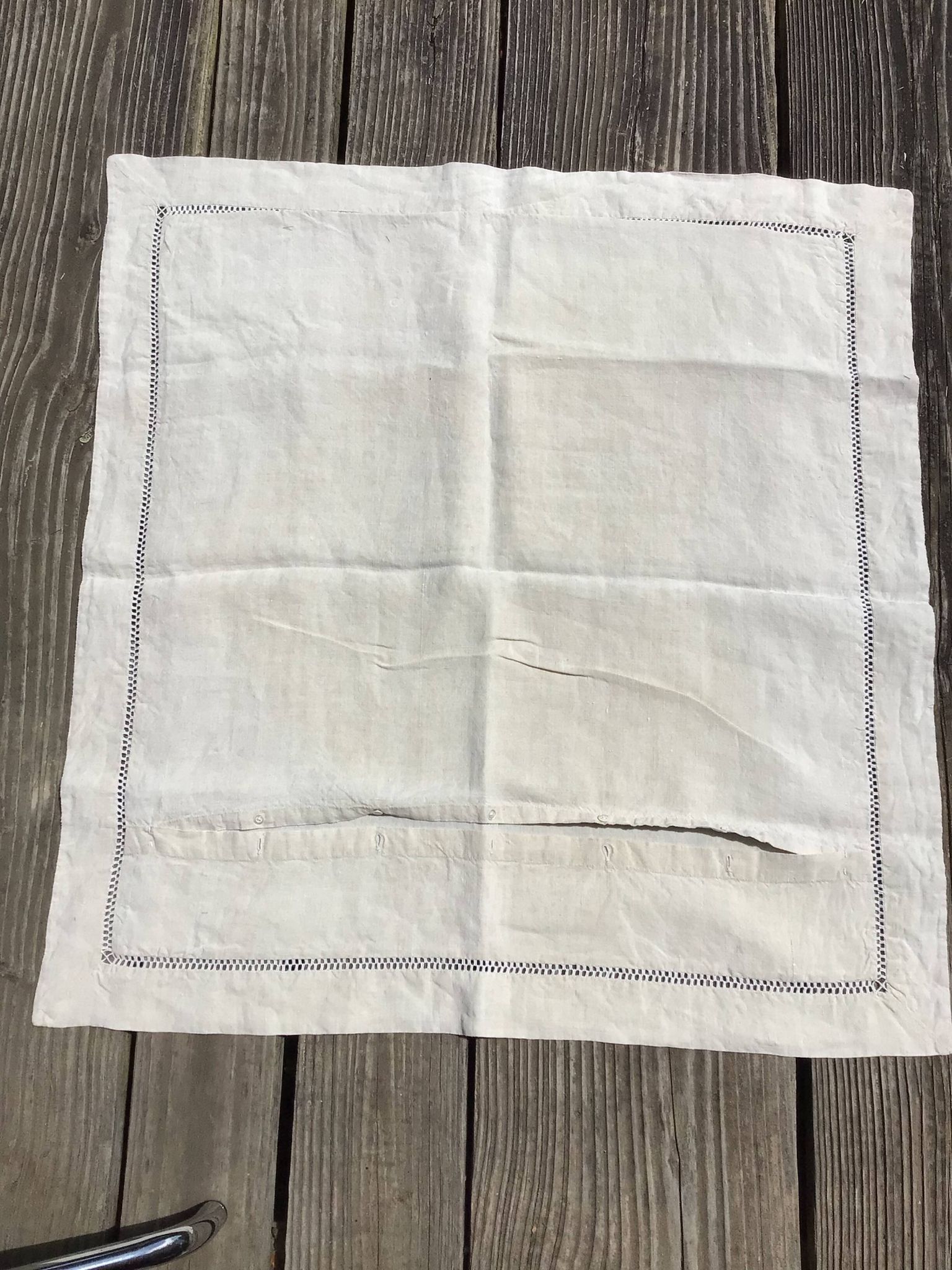 New linen pillowcase embroidered AC day double checkerboard