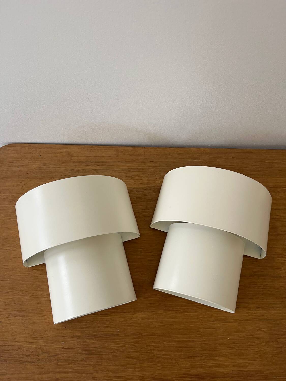 Paire d’appliques métal IKEA vintage