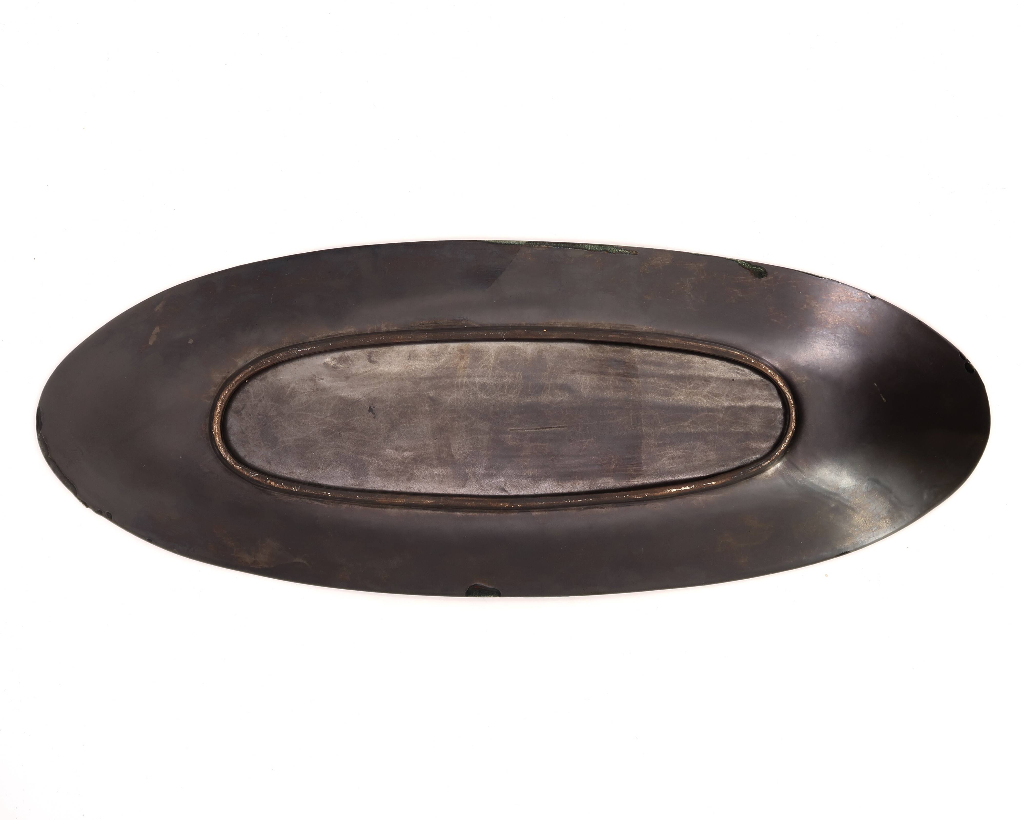 Ceramic dish Emaux du Cyclope Annecy, 1960s