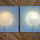 Pair of Large Midcentury Wall Lamps Ikea Design Cecilia Johansson, Sweden, 1980s
