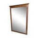 Large art deco mirror in varnished oak